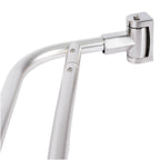 44 in. to 70 in. Double Curved Shower Rod (Brushed Nickel Finish)