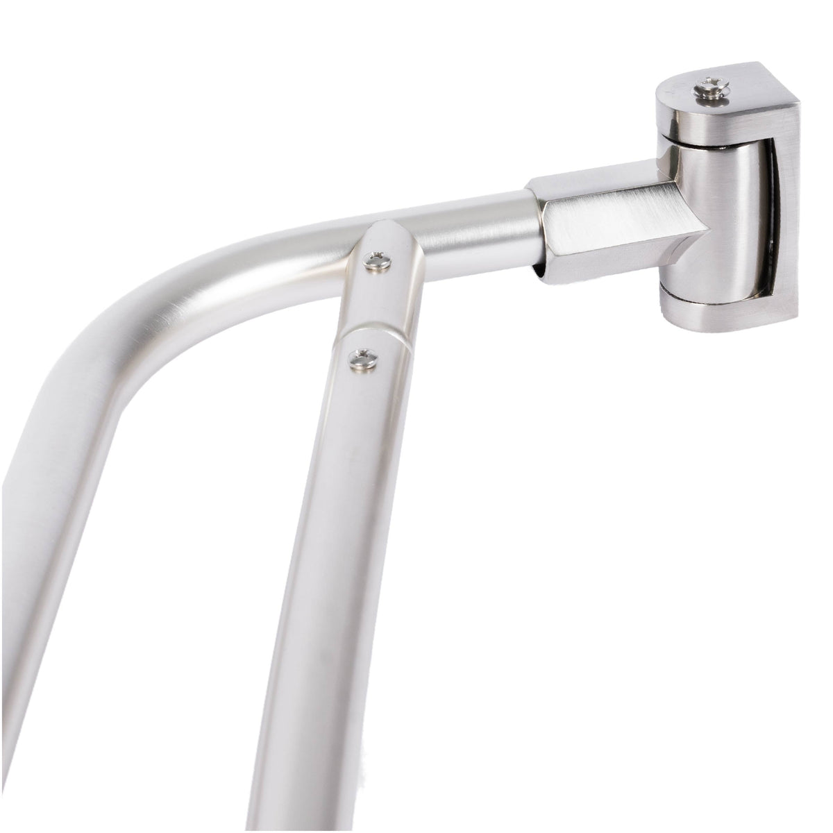 44 in. to 70 in. Double Curved Shower Rod (Brushed Nickel Finish)
