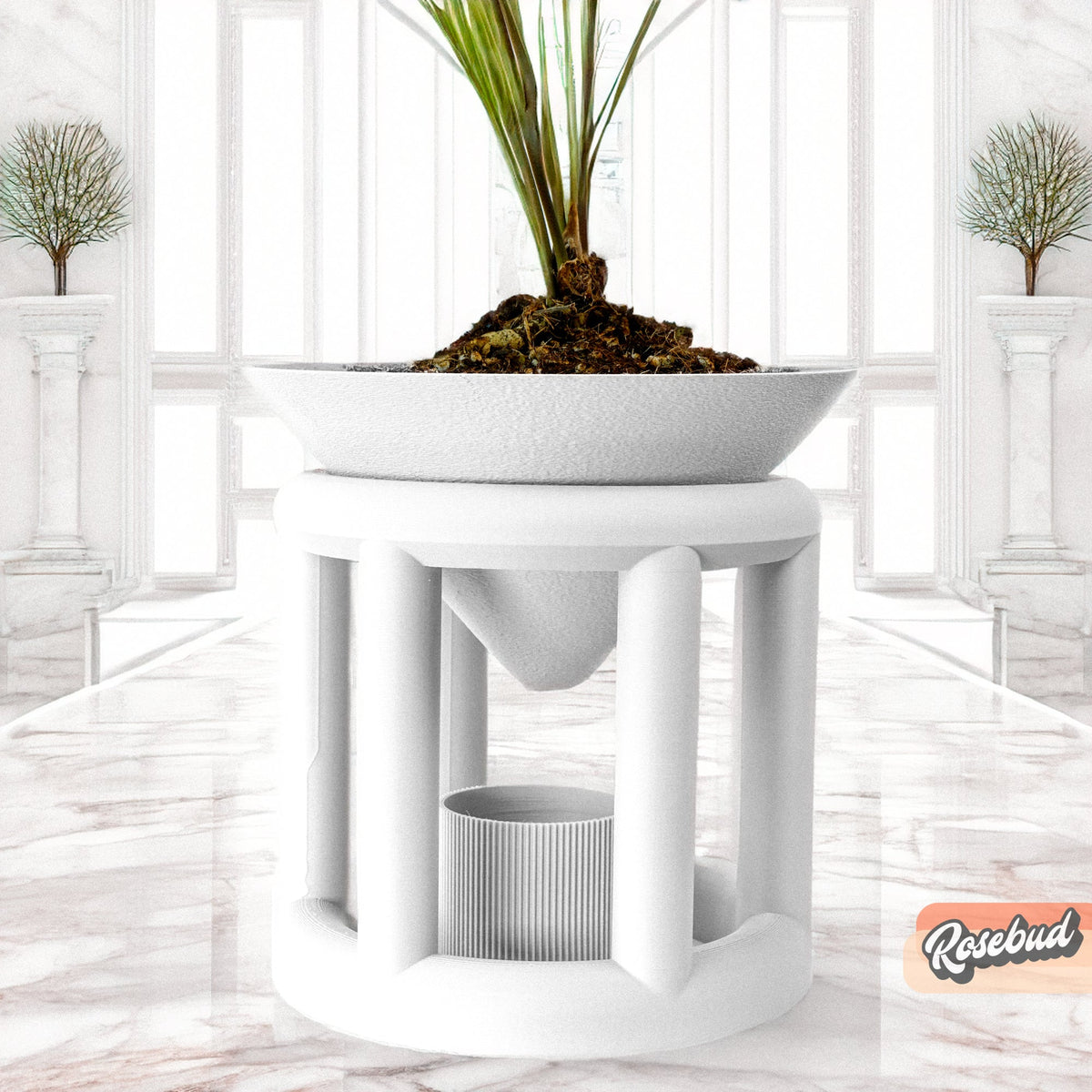 Conduit Plant Stand with Planter & Catch