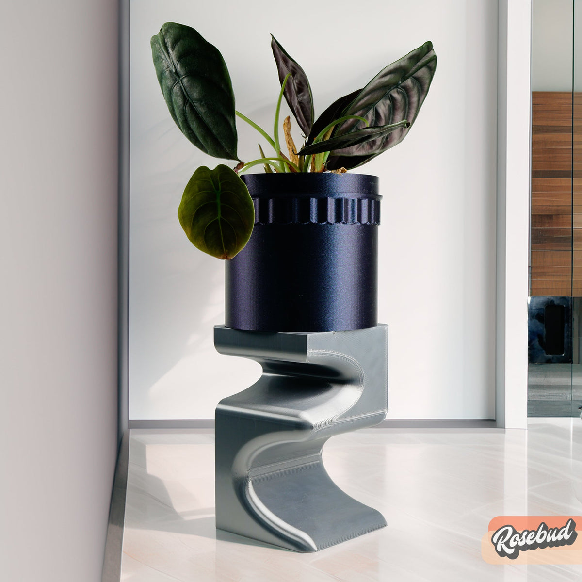 Plant Stand for Indoor Plant Pots - Perfect for House Plants and Plant Lovers, Gift for Plant Lover, Art Deco Planter Stands, Contour