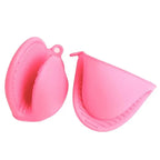 2Pcs Silicone Pot Holder Gloves Non-Slip Grip Kitchen Utensils Anti Scalding and Heat Insulation Gloves Essential Kitchen Tools
