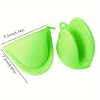 2Pcs Silicone Pot Holder Gloves Non-Slip Grip Kitchen Utensils Anti Scalding and Heat Insulation Gloves Essential Kitchen Tools
